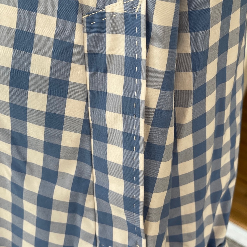St. John's Bay Blue and White Plaid Blazer - Picture 9 of 16